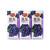 롯데 델몬트드링크팩 포도 190ml x 24개입, 없음, 단품