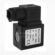 솔레노이드 밸브 코일 구리 코일 12vdc 24vdc Ac24v 36v 110v 220v 380v 내경 13mm 높이 41m, 검은색, AC110V