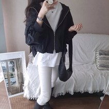 가오리 바스락 점퍼 후드 집업