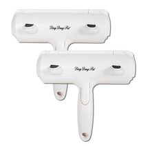 딩동펫 반려동물 반영구 돌돌이 털제거기 19cm, 화이트, 2개