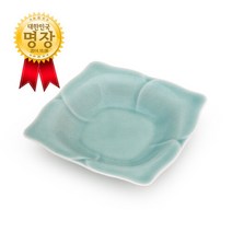 도성청자 살구본 접시 (소) 식기