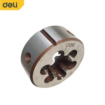 Deli-오른손 나사 다이 메트릭 스레딩 도구 금속 공작물용 원형 M12 M14 M16 M20, [08] M12  1.75