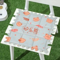 시원한 방석 패드 침대용 쿨냉감 침대 통풍에어 아이스 아기 이불 여름 쿨매트 베개커버, 해피 베어