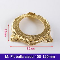 지구본 세계 지도 지구의금속 크리스탈 유리 렌즈 볼 디스플레이 스탠드 점술 사진 렌즈볼베이스 60 80mm, 03 M fits 10-12cm ball