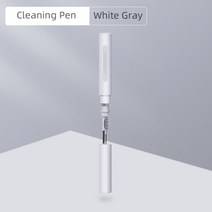 하기비스 클리너 키트 for airpods pro 1 2 earbuds 청소 펜 브러시 블루투스 이어폰 케이스 청소 도구 huawei samsung mi, 정상, 흰색 회색