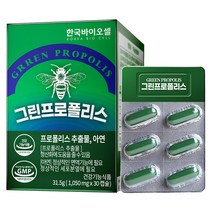 한국바이오셀 그린 프로폴리스 1050mg, 30정, 1개