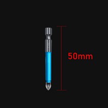PH2 크로스 드릴 비트 헤드 스크루 드라이버 핸드 툴 안티 슬립 전기 육각 생크 마그네틱 25/50/65/70mm, 50mm