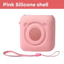 라벨프린터 스티커 인쇄 택배송장 출력기 58mm 흰색 열 라벨 스티커 용지 롤 노트 및 케이스 Peripage A6, 10 Pink Case