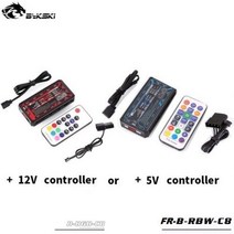 [해외] BYKSKI NGY2080TIHOFX 갤럭시 GAINWARDRTX 2080TI HOF 풀 커버 그래픽 카드 워터 쿨러 용 GPU 워터 블럭, With Controller RBW(5V)