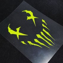 악마 발톱 스크래치 스티커 퀵보드 바이크 데칼 스티커, 악마발톱-M, 화이트