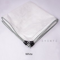 .mm PE 메쉬 방수 천 야외 캐노피 수영장 자외선 차단 정원 식물 창고 쉐이딩 파티 천막, [15] Xm.X.m, [01] White