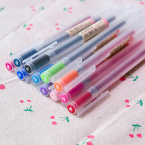 [0.5mm캡식] 무인양품 젤 잉크 볼펜 MUJI 무지, [캡식]01.블랙