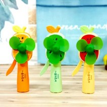 손선풍기 휴대용선풍기 자가발전 과일선풍기 여름 가벼운 선물용, 단일옵션