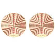 전자파 차단 스티커 전차스 Anti Radiation tor Shield EMF tion Mobile Cell Phone Stickers EMR Blocker fo 634EA 2, 06 B-Gold 2PCS, 2개