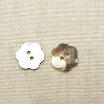 1셋-10개 이쁜단추 자개소재 포인트단추 꽃모양 자개단추