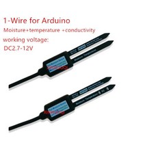 토양 전기 전도도 센서 0-2V 4-20mA RS485 수분 온도 습도 EC 1-와이어 arduino용, 12 1-Wire for Arduino