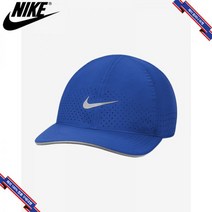 [미국정품] 나이키 드라이핏 에어로빌 페더라이트 러닝 캡모자 로얄 DC3598-417, ONE SIZE