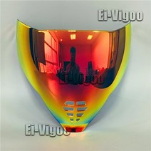 Icon-에어플라이트 바이저 쉴드 아이콘 에어플라이트 미러 페이스 실드 헬멧용 교체, 06 Red gold