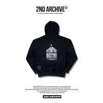 [2ND ARCHIVE] 남성 패션 오버핏 가을 패션 쇼핑몰 조각상 입체 자수 후드티