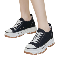 도오빠 리하로 여성 키높이 스니커즈 운동화 캔버스화 6CM 통굽 굽높은 여자스니커즈 신발