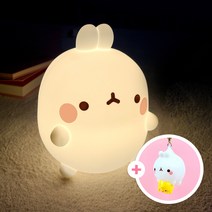 자이언트 몰랑이 LED 충전식 무드등 (몰랑이 키체인 증정), 자이언트몰랑이 LED 무드등+몰랑이 키체인
