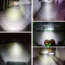 전조등 전구 슈퍼 밝은 LED 오토바이 전조등 1 개 H4 COB 헤드라이트 전구 램프, 한개옵션1, 한개옵션0