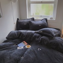 WARM극세사 겨울 이불 벨벳 기모 아이방 침구세트 베개 매트리스 커버 싱글 더블 퀸 침대