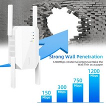 와이파이증폭기 인터넷 증폭기 wifi 익스텐더 복층 1200Mbps 무선 Wifi Repiter 2.4G 5G Wi-Fi 리피터 라우터 300Mbps 신호 장거리 사무실 홈, 5G 및 2.4G -2_미국 플러그