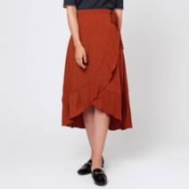 로엠 로엠 도트 나염 랩스커트_S RMWH949RQ1