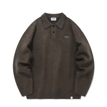 COVERNAT 모헤어 카라 니트 브라운 CO2204KT07BR