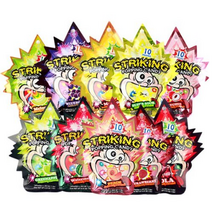 스트라이킹 팝핑캔디 8종묶음 레몬 사과 딸기 콜라 블러드오렌지 복숭아 블루베리 수박, 10세트