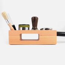 우드 탬핑 스테이션 / 58mm 54mm 53mm 51mm 템퍼 포터필터 매트 브러쉬 정리 받침대 거치대, 51~54mm 용