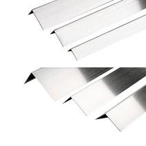 스텐 ㄱ자 코너몰딩(폴리싱 헤어라인) 6사이즈 2.4M _몰딩 마루몰딩 바닥타일 타일마감 마감재 꼼꼼이 코너비드 ㄱ자, 50x50mm, 스텐 폴리싱