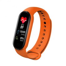 심박계 자전거 GPS 속도계 m6 sport 만보계 피트니스 트래커 smart watch heart rate blood pressure monitor bluetooth 팔찌 6, 협력사, 06 오렌지
