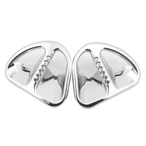 혼다 골드윙 2pcs 크롬 오토바이 페어링 마티니 공기 흡입구 그릴 장식 부품 골드 윙 gl1800 2001-2011