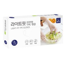 JJ Choice 명진 라이트핏 TPE 장갑 백색 L, 1개, 본상품