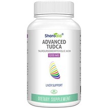 sharoaid tudca 간 지원 보조제 1200 mg-타사 테스트-간 해독을 위한 고강도 포뮬러-간 신장 담낭 건강을 위한 비건 캡슐 1병-60 캡슐, 60카운트(1팩)
