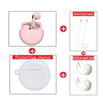 가성비 헤드셋 Air Pro 6 TWS 무선 헤드폰 (마이크 포함) 블루투스 이어폰 스포츠 러닝 헤드셋 애플 폰 샤오미 프로 용 이어 버드 호환, 15 H