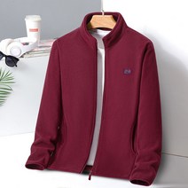 폴라 플리스 재킷 남성 양털 플러스 양털 두꺼운 스웨터 남성 중년 및 노인 따뜻한 재킷 남성 대형