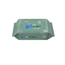 유한킴벌리 스카트 에코 종이 물티슈 70매 100% 천연펄프, 6