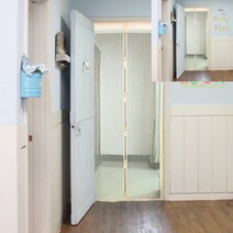 문 모기장 아이보리 90cm 원룸방충망 방충망파는곳 방문방충망 출입구방충망 자석모기장 침대용모기장 방충망설