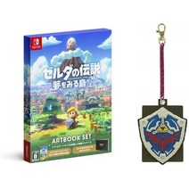 일본정품 1. 닌텐도 젤다의 전설 꿈을 꾸는 섬 ARTBOOK SET - Switch 젤다 러버 패스 케이스 (하이리아의, 아마존 3호기_원 컬러, 상세 설명 참조0, 상세 설명 참조0