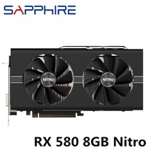 사파이어 RX 590 580 8GB 그래픽 카드 GPU Radeon RX580 RX590 GME 8GB 니트로 AMD 비디오 카드 데스크탑, S-RX580-8GB