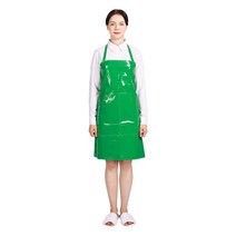네오브릭 방수앞치마 단면코팅 소(주머니) 목끈형 65X73 27color, 녹색/유광
