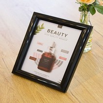 검정 A5 스탠딩액자 플라스틱 사진틀 세우는액자 칠순 청첩장보관 포토카드 백일