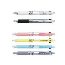 라인플러스 M-LINE 샤프식볼펜. 4색볼펜 UV인쇄무료 맞춤제작가능, 4색볼펜 스카이블루 1.0