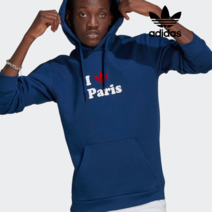 아디다스 오리지널 아이 러브 파리 PARIS 후드티 긴팔 네이비 후디