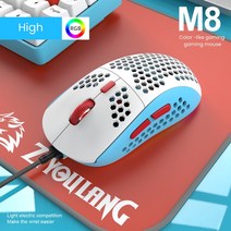 게이밍마우스 게임용 컴퓨터 마우스 유선 게이밍 6400 DPI 광학 7 버튼 USB RGB 백라이트 컴퓨터 게임 데스, 05 Gundam edition, 한개옵션1