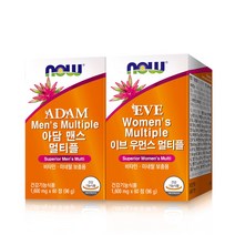 나우푸드 아담 맨스 60p + 이브 우먼스 멀티플 비타민 60p 세트, 120p, 1세트