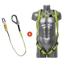 웨빙 죔줄 공사현장 고소작업 안전 벨트 30대남성 건설안전벨트, TA-20 (20호/웨빙)-형광